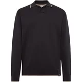 Boggi Milano Sweater majica bež siva / crna