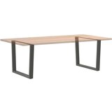 Noge jedilne mize V-oblika 2 kosa Antracit 100x(72-73,3) cm | Shoptok.si