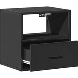  Zidni noćni ormarići 2 kom crni 40x31x39,5 cm | shoptok.hr
