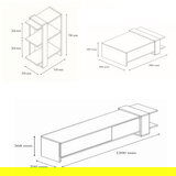 Hanah home gaye walnut white | ePonuda.com