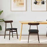  Stolac za blagovanje 2 pcs Tamno smeđa i crna | shoptok.hr