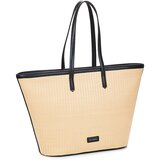 Karl Lagerfeld Nakupovalne torbe K/SIGNATURE RAFFIA MD TOTE Bež | Shoptok.si