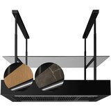 CIARKO DESIGN otočna napa MINIMAL 1 CRNA 120 cm (s personaliziranim panelom) | shoptok.hr