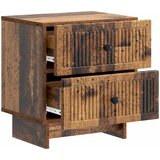  Noćni ormar s ladicama 2 pcs Staro drvo 43 x 34,5 x 47,5 cm | shoptok.hr