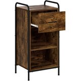  Kreveta Dimljeni hrast 97 x 33 x 81 cm Konstruirano drvo - Dimljeni hrast s 2 police 73 x 33 x 81 cm | shoptok.hr