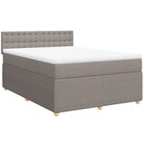 Maison Chic Box spring postelja - Vzmetna postelja z vzmetnico taupe 140x200 cm blago SL11741, (21884342) | Shoptok.si