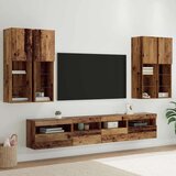  Komplet stenske TV omarice z LED lučmi 7 pcs Star les, (5000112884) | Shoptok.si