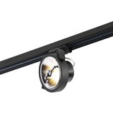 QAZQA LED 3-fazna tirna točka črna 15W 2700K vklj. AR111- Expert Cene