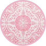 Vanjski Zunanja preproga roza Ø120 cm PP | Shoptok.si