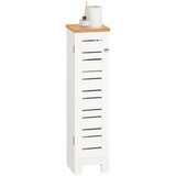 SoBuy prosto stoječe držalo za rolo toaletnega papirja v kopalnici v beli barvi v kmečkem slogu, (20814837) | Shoptok.si