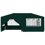  Profesionalen vrtni šotor s stranicami 4x6 m zelen 90 g/m² | Shoptok.si