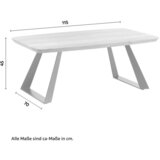 Livetastic klubska miza burgsinn, akacija, črna | Shoptok.si