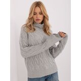 Fashion Hunters Grey turtleneck with pattern | Shoptok.si