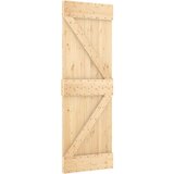  Drsna vrata s kompletom vodil 70x210 cm trdna borovina, (20999071) | Shoptok.si