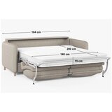 Micadoni Modra žametna sedežna garnitura za spanje 184 cm Simo – | Shoptok.si