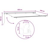  Povlačivi tende Svijetlo siva i bijela. 450 × 350 cm | shoptok.hr