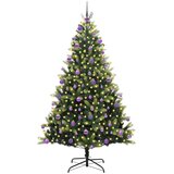 vidaXL Umjetno Božično Drevo s Povezovanjem 300 LED Zelena 210 cm | Shoptok.si