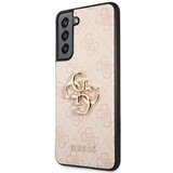 Guess gUHCS21FE4GMGPI silikonski ovitek za samsung galaxy S21 fe G990 - roza z zlatim logom | Shoptok.si