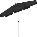  Suncobran za plažu crni 200 x 125 cm | Eponuda.ba