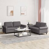  2-dijelni set sofa s jastucima sivi od umjetne kože | shoptok.hr