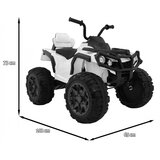  Akumulatorski štirikolesnik ATV BDM0906 - bel | Shoptok.si