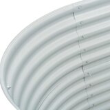  Vrtna sadilica od pocinčanog čelika 160 x 80 x 81 cm srebrna | Eponuda.com