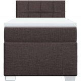 vidaXL Box spring postelja z vzmetnico temno rjava 80x200 cm blago | Shoptok.si