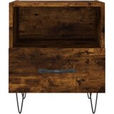 vidaXL Nočna omarica 2 kosa dimljen hrast 40x35x47,5 cm inženirski les | Shoptok.si