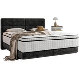 Esposa postelja boxspring 140 cm x 200 cm , tekstil črna Cene