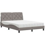  Postelja z vzmetnico taupe 140x190 cm blago, (21829041) | Shoptok.si