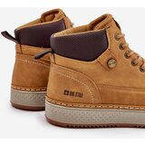 Big Star Lace-up men's ankle boots Big Star Hi-Poly System Camel | shoptok.hr