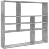 Maison Chic Zidna polica siva boja betona 90 x 16 x 78 cm konstruirano drvo Cijene
