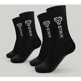 STRIX Essential Crew Socks 2Pack Black | ePonuda.com