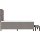  Postelja z vzmetnicami in klopjo Taupe 80x200 cm Tkanina, (22083554) | Shoptok.si