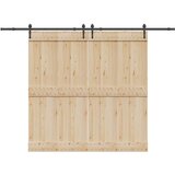 vidaXL Pribor za klizna vrata 152,5 cm čelični crni | shoptok.hr