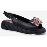 ARTIKER Ladies leather sandals with crystals | Shoptok.si