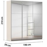 Rauch Möbel OMARA Z DRSNIMI VRATI, barve šampanjca | Shoptok.si