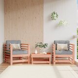 The Living Store Vrtni stoli z blazino 2 kosa trdna douglas jelka - Vrtni Stol, (21437876) Cene