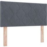 vidaXL Postelja z vzmetnico in LED temno siva 90x200 cm velur | Shoptok.si