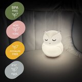 Zopa silikonska LED noćna lampica – veličina M Owl | shoptok.hr