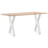  noge jedilne mize 2 kosa bele 50x(72-73,3) cm jeklo | Shoptok.si