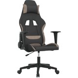  Masažni gaming stol črno in taupe blago, (21378042) | Shoptok.si