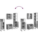  4-dijelni set kupaonskih ormarića boja hrasta sonome drveni | shoptok.hr