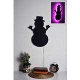 Wallity Zidna LED dekoracija Snowman 2, 55 cm, 21 W, Roze Cene