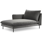 Cosmopolitan Design temno siv žametni ležalnik Vienna, levi kot Cene