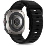  Silikonski pašček za uro Samsung Galaxy Watch Ultra 47 mm - črn | Shoptok.si