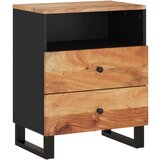  Nočna omarica 50x33x62 cm trden akacijev les in inženirski les, (20733550) | Shoptok.si
