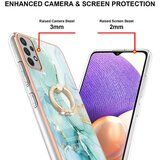 INORCO Za Samsung Galaxy A53 5G YB IMD Series-10 Marmorni vzorec, mehka torbica za telefon TPU IMD Galvaniziran obroč, pokrov na stojalu, (22034613) | Shoptok.si