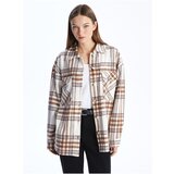 LC Waikiki Plaid Long Sleeve Oversize Women's Shirt Jacket Cene