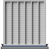 ANKE Koritast vstavek iz umetne mase, za predale ŠxG 500 x 540 mm, z 10 razdelilniki | Shoptok.si